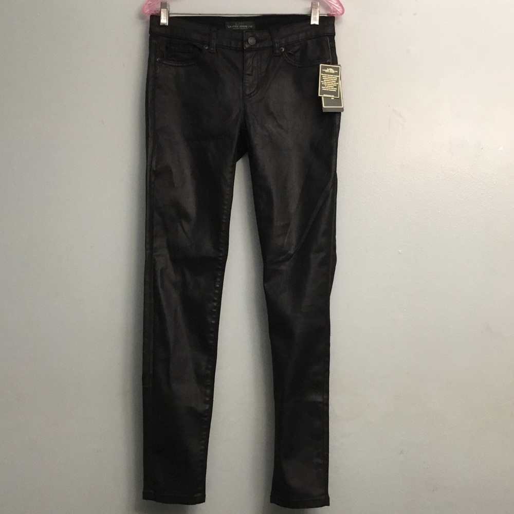 Lauren Jeans Co. Black Coated Pants